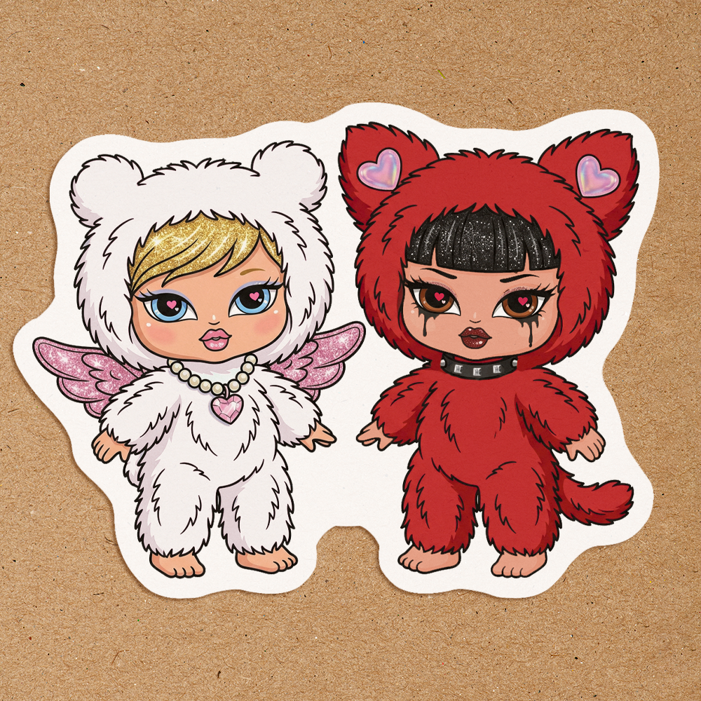 Bratzies Plush Waterproof Stickers Sugary Bliss