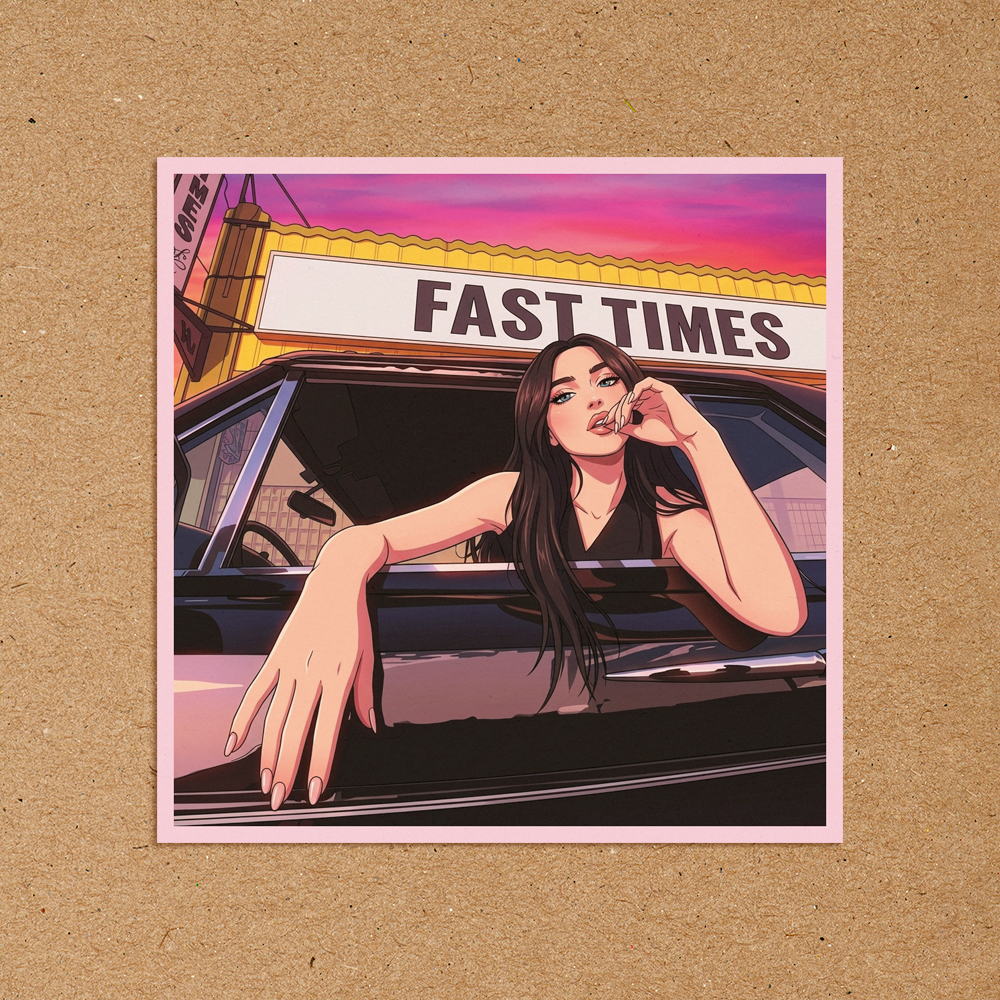 Sabrina Carpenter Fast Times Anime Waterproof Sticker