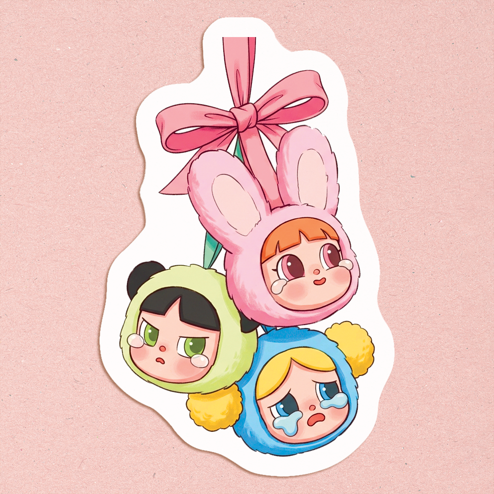 Crybaby x Powerpuff Girls Sticker Sugary Bliss