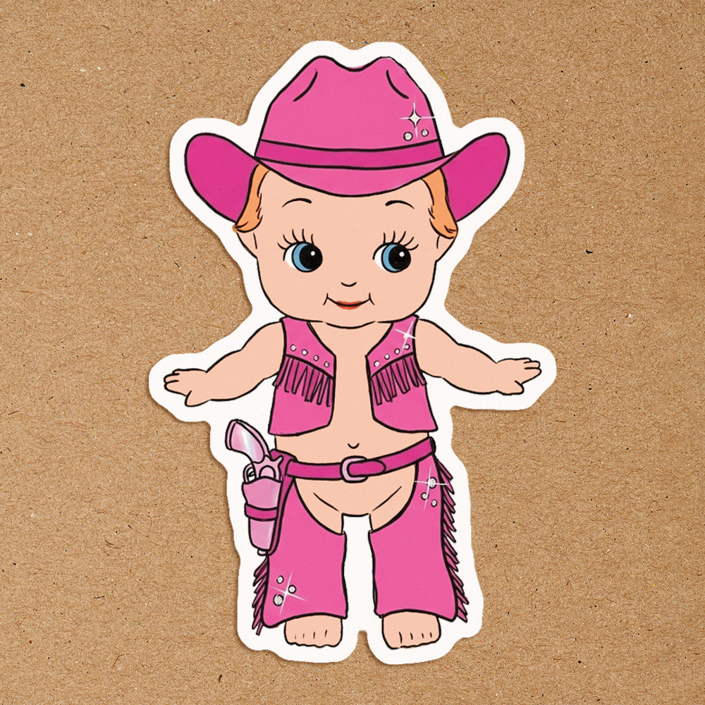 Kewpie Pink Cowboy