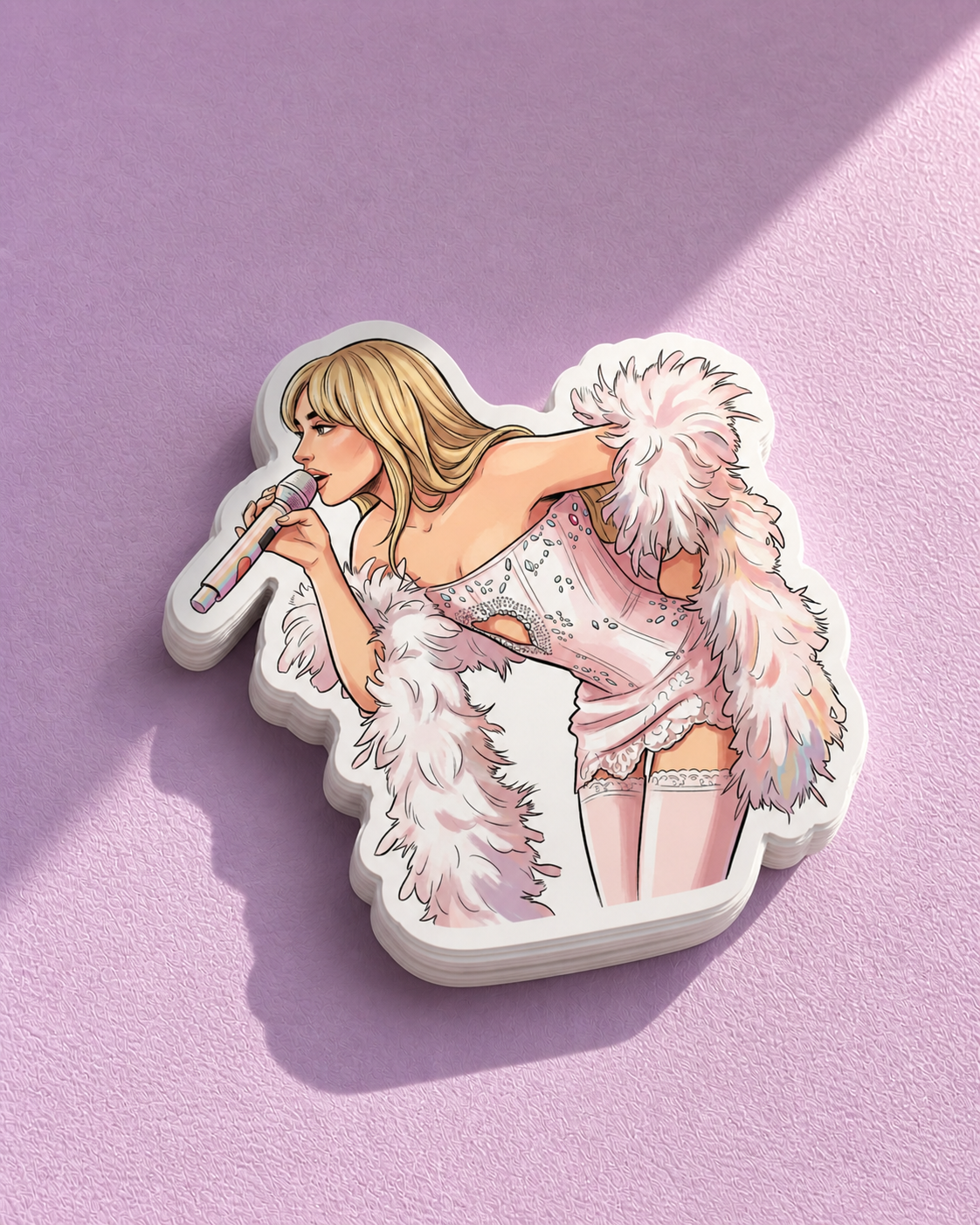SC Hottie Heart Cutout Outfit EICS Tour Waterproof Sticker