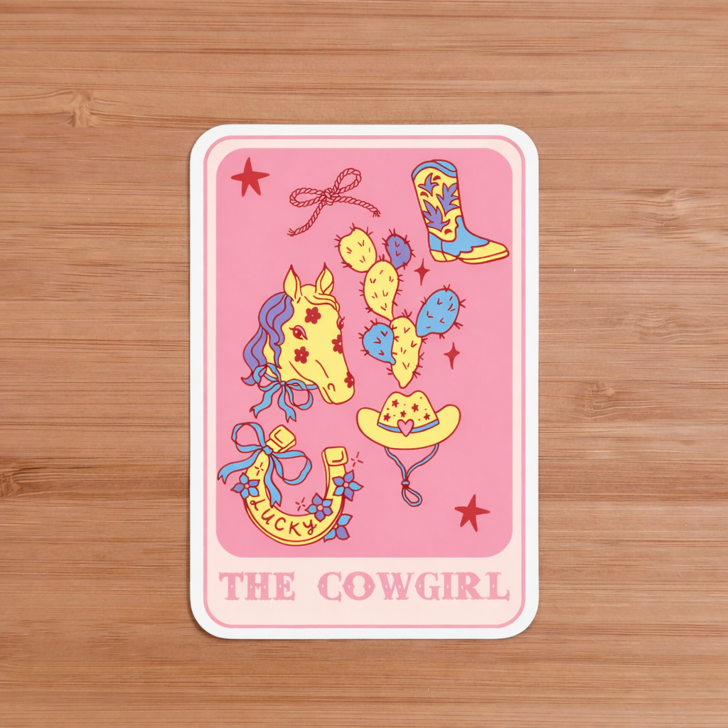 The Cowgirl Pink Sticker Sugary Bliss