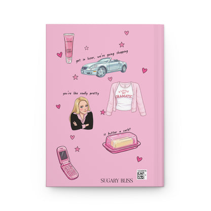 Pink Regina George Inspired Hardcover Notebook | Mean Girls Aesthetic Journal
