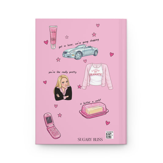Pink Regina George Inspired Hardcover Notebook | Mean Girls Aesthetic Journal