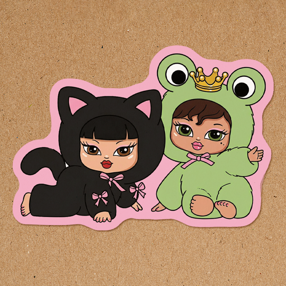 Bratzies Plush Waterproof Stickers Sugary Bliss
