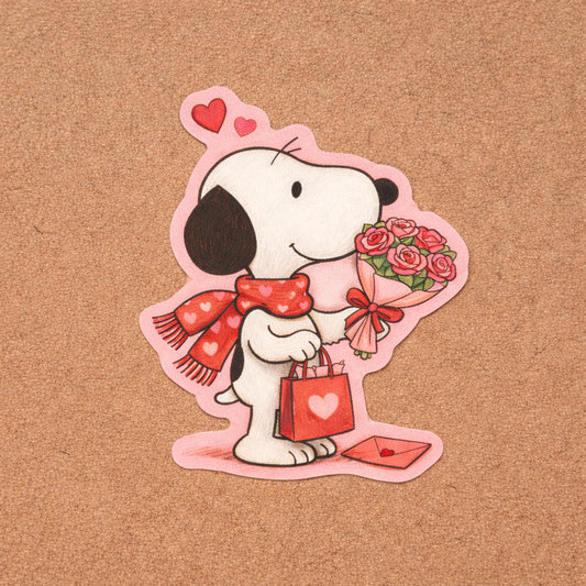 Snoopy Valentine’s Day Errands Sticker Sugary Bliss