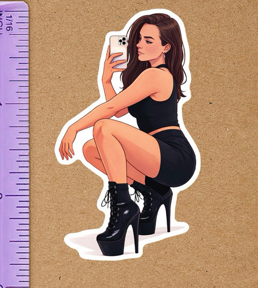 Hottie Ava Allan High Heels Waterproof Sticker