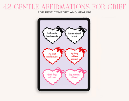Grief Affirmation Digital Planner Stickers Sugary Bliss