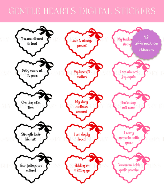 Grief Affirmation Digital Planner Stickers