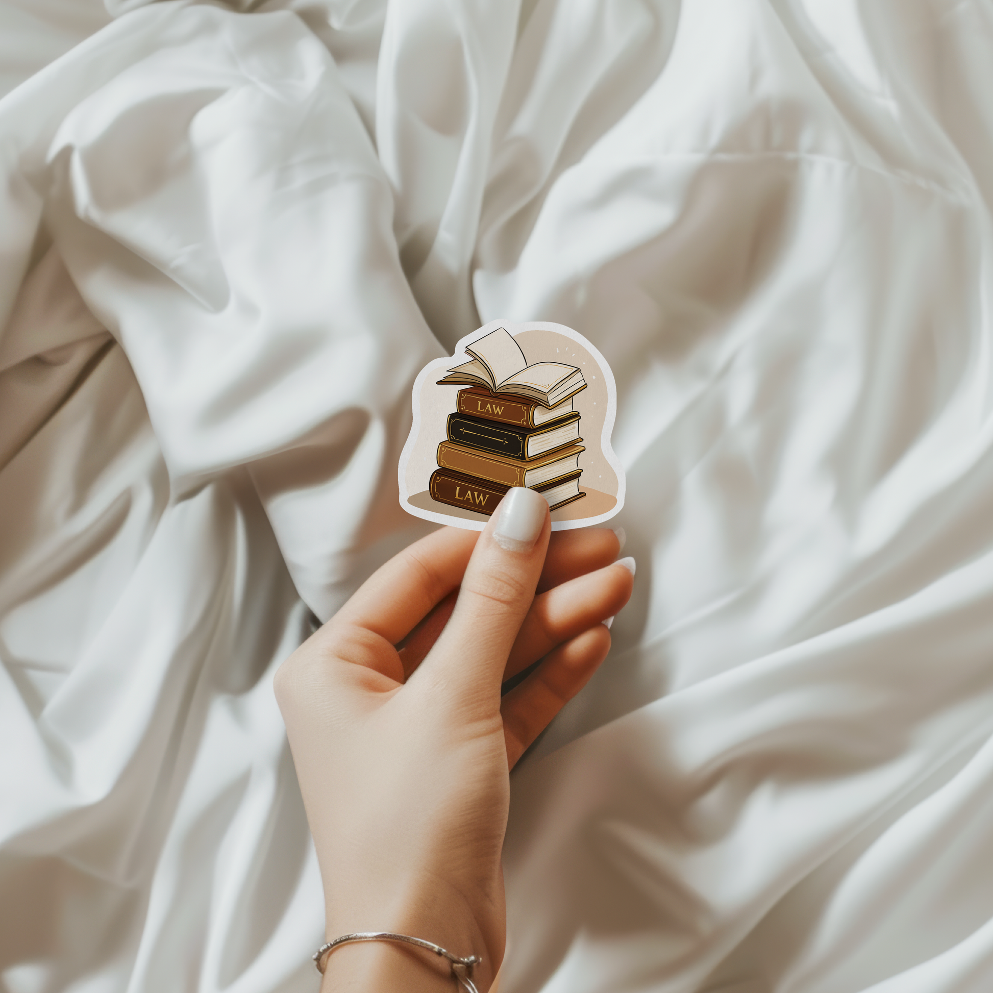 Law Book Stack Sticker Sugary Bliss