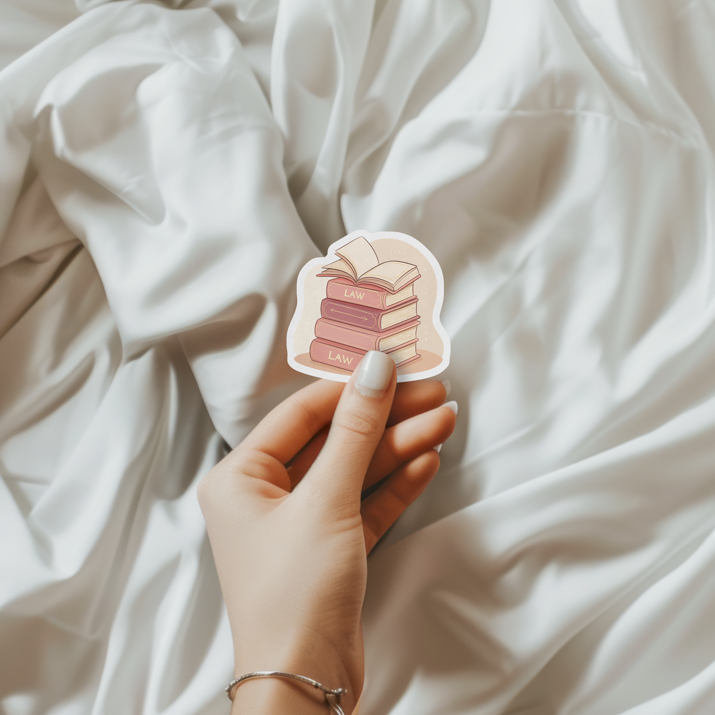 Law Book Stack Sticker Sugary Bliss