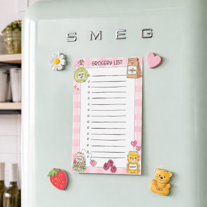 Sweet Market Grocery List Notepad