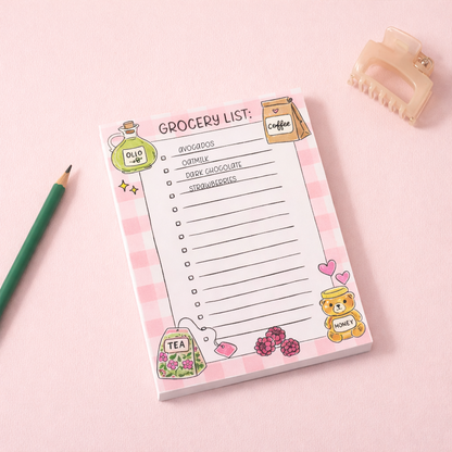 Sweet Market Grocery List Notepad