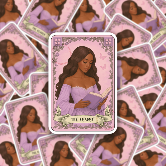The Reader Sticker in Lavender Sugary Bliss