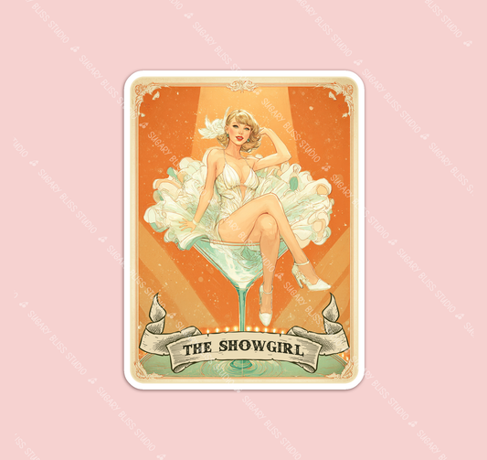 Showgirl Artsy Sticker TS12 Themed Decal Sugary Bliss