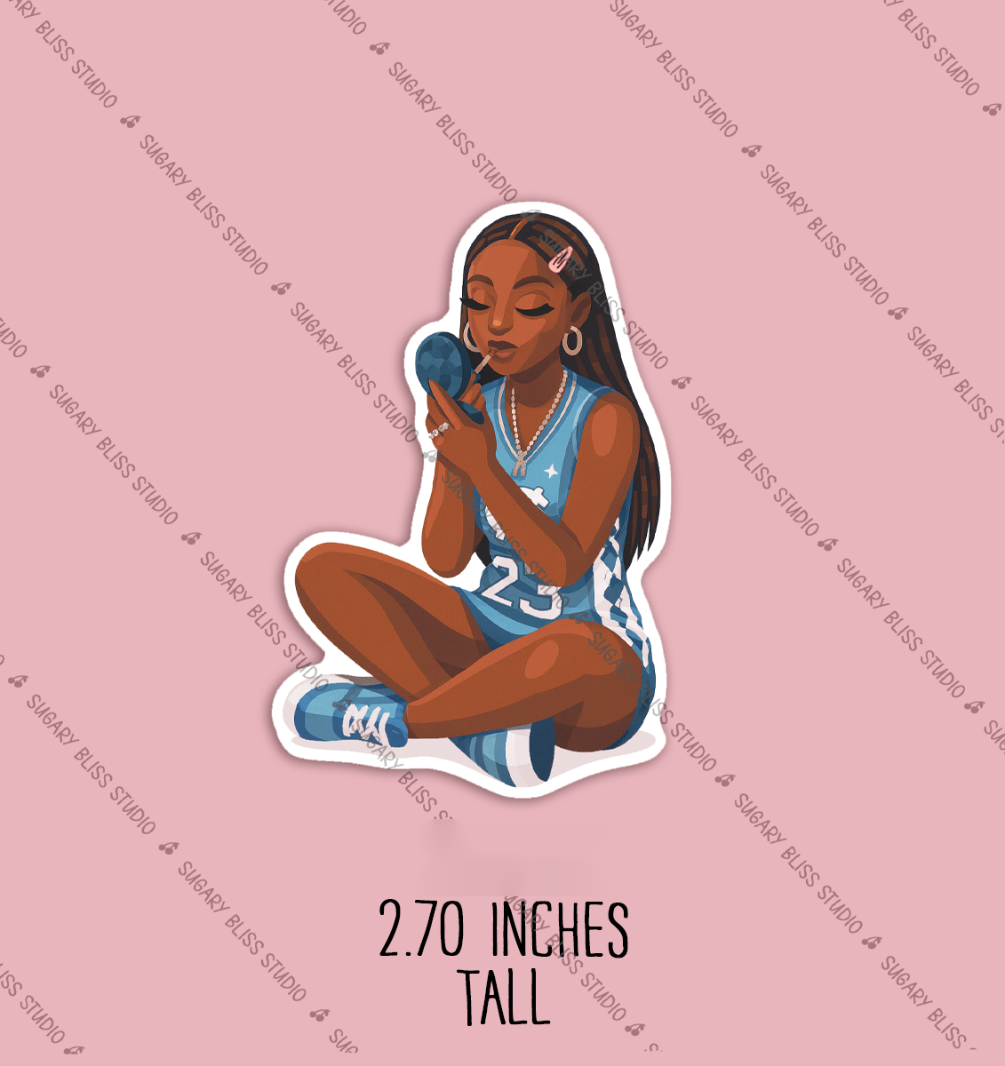 Y2K Black Girl Sticker Set for Water Bottles, Notepads & Laptops Sugary Bliss