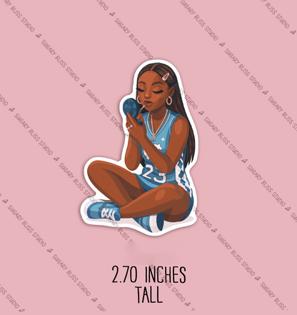 Y2K Black Girl Sticker Set for Water Bottles, Notepads & Laptops Sugary Bliss