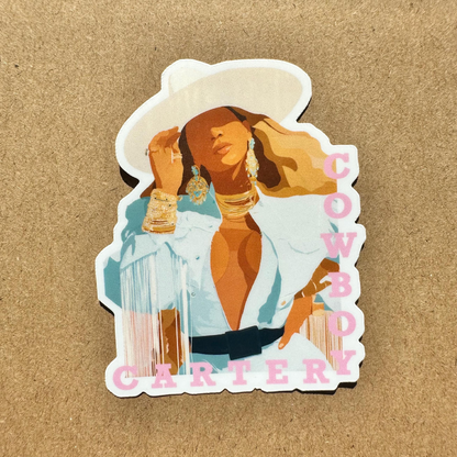 Beyoncé Cowgirl Cowboy Carter Sticker Sugary Bliss