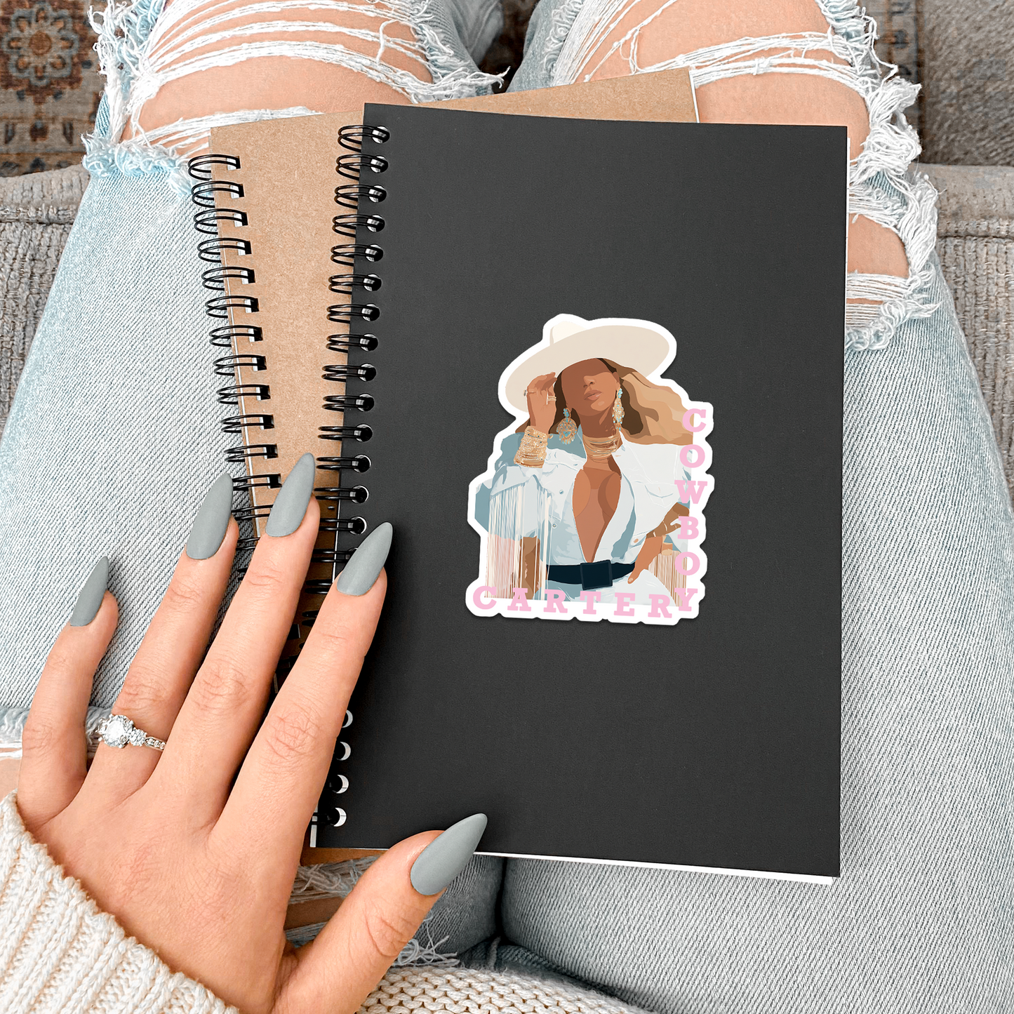 Beyoncé Cowgirl Cowboy Carter Sticker Sugary Bliss