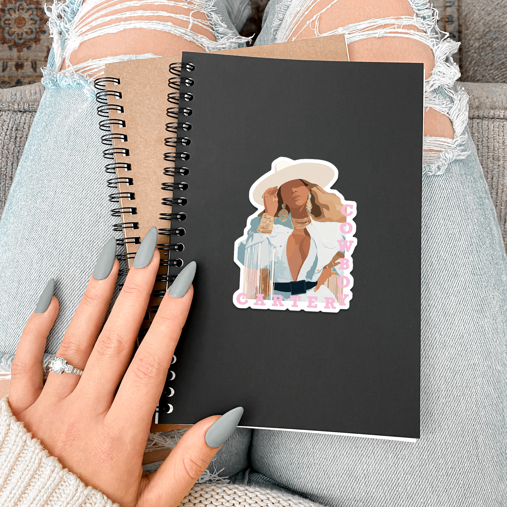 Beyoncé Cowgirl Cowboy Carter Sticker Sugary Bliss