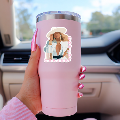 Beyoncé Cowgirl Cowboy Carter Sticker Sugary Bliss