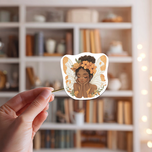 Soft Fairy Dreamer Sticker | Cozy Botanical Aesthetic Sugary Bliss