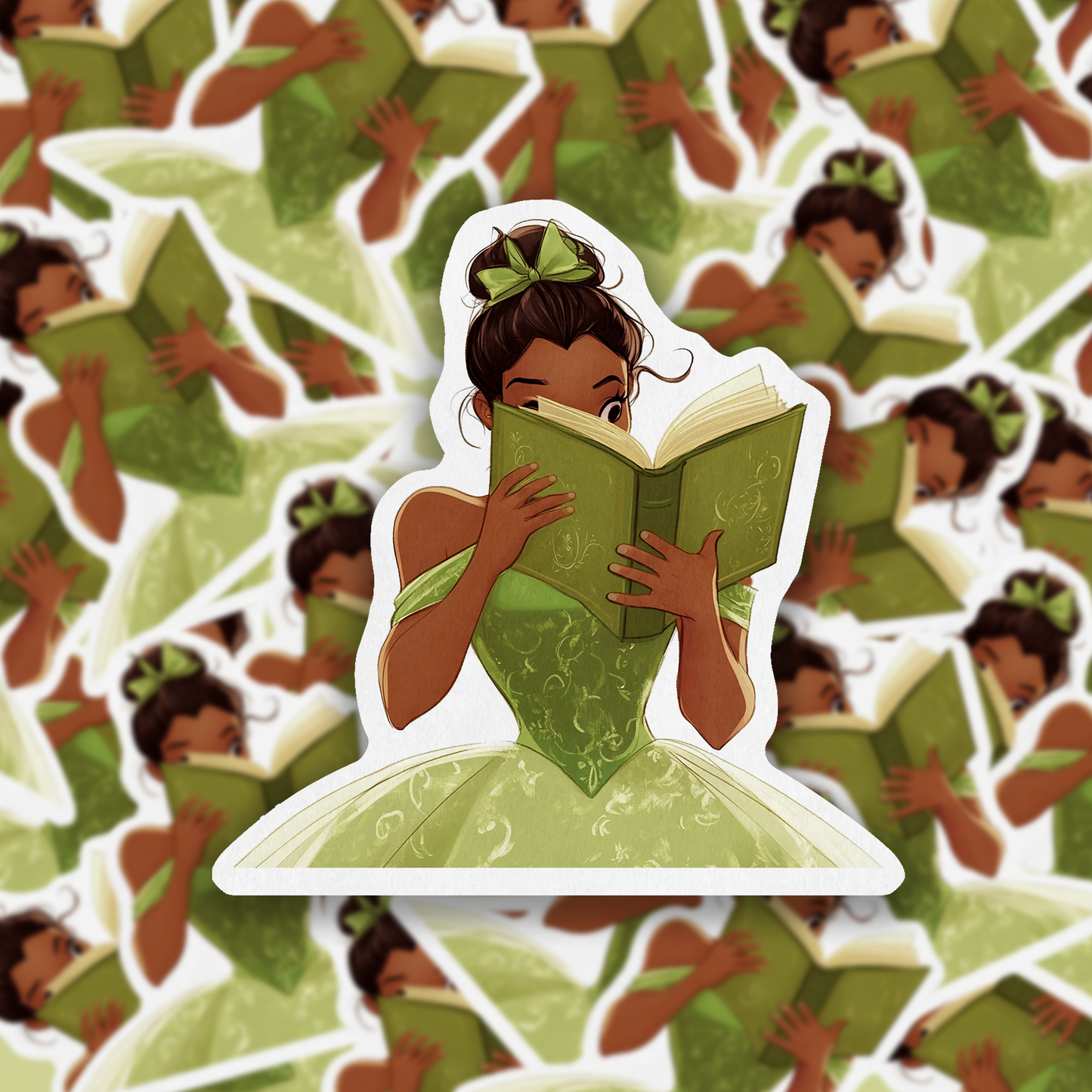 Black Princesses Read Too Sticker Sugary Bliss