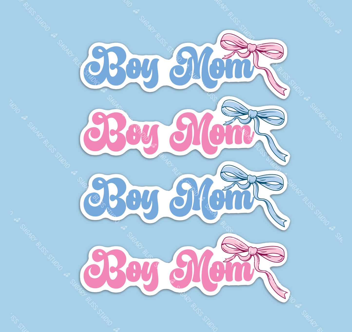 Boy Mom Sticker | iPhone • Laptop • Water Bottle Sugary Bliss