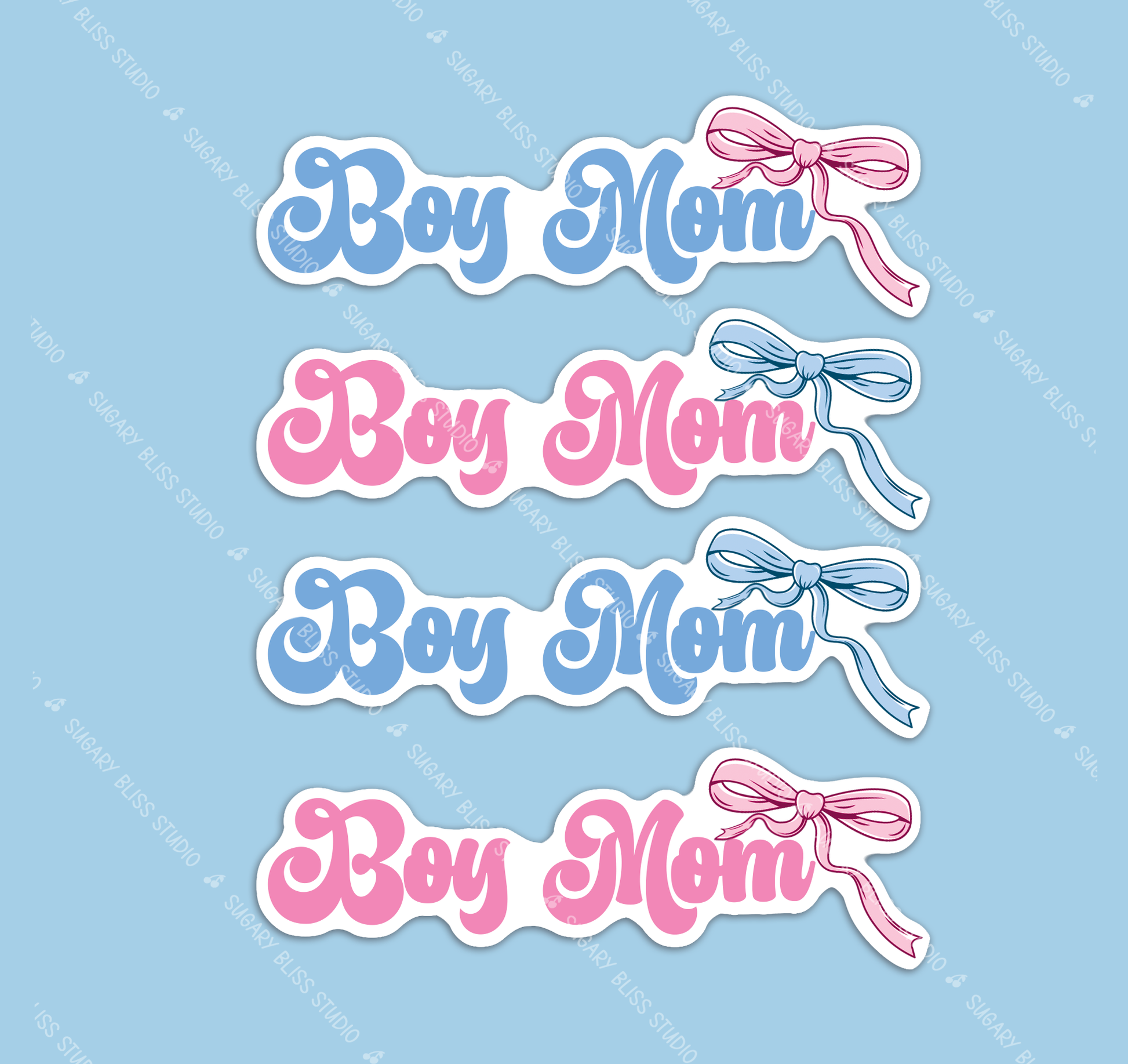 Boy Mom Sticker | iPhone • Laptop • Water Bottle Sugary Bliss