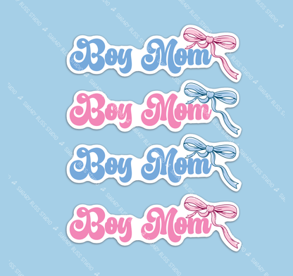 Boy Mom Sticker | iPhone • Laptop • Water Bottle Sugary Bliss