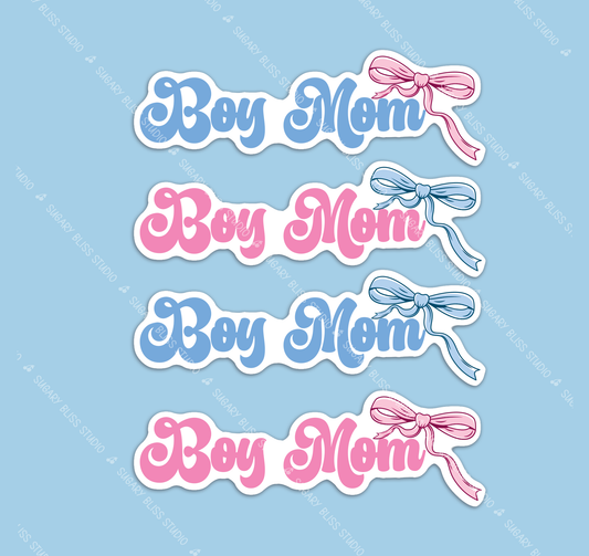 Boy Mom Sticker | iPhone • Laptop • Water Bottle Sugary Bliss