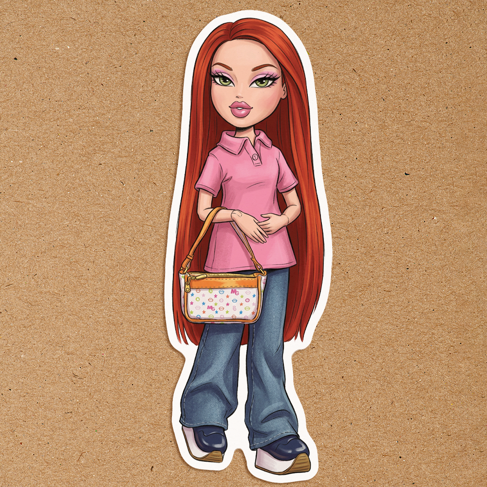 Mean Girls x Bratz Waterproof Sticker Set Sugary Bliss