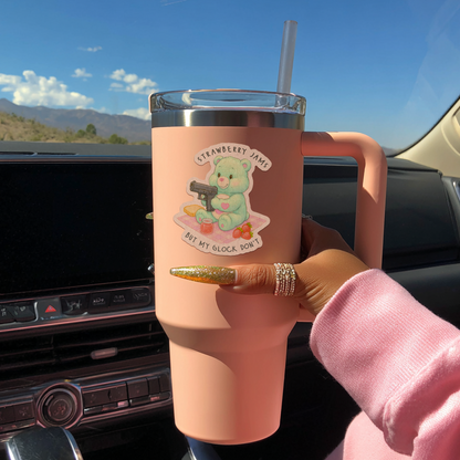 Funny Bear Second Amendment Hand Drawn Patriot Sticker Sugary Bliss