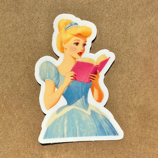 Vintage Cinderella Aesthetic Reading Feminine Kindle Sticker Sugary Bliss