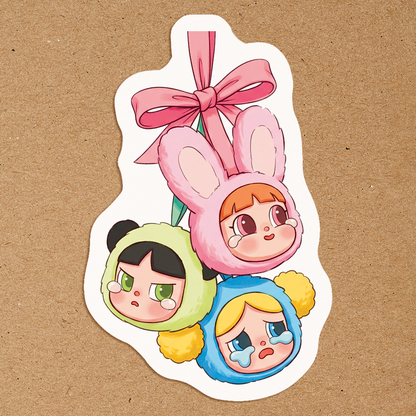 Crybaby x Powerpuff Girls Sticker Sugary Bliss