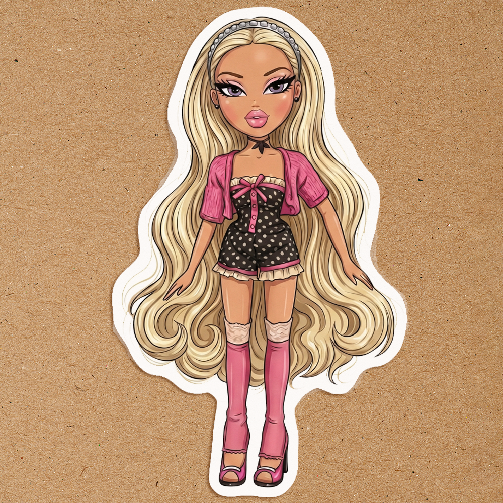 Dresden Doll Waterproof Sticker