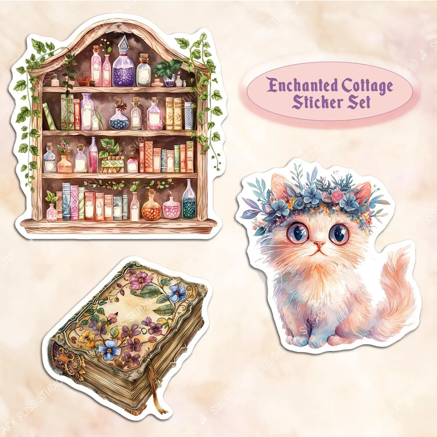 Cottagecore Sticker Set Sugary Bliss