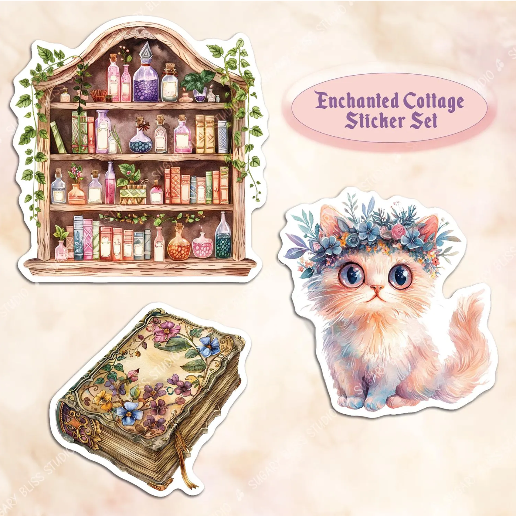 Cottagecore Sticker Set Sugary Bliss