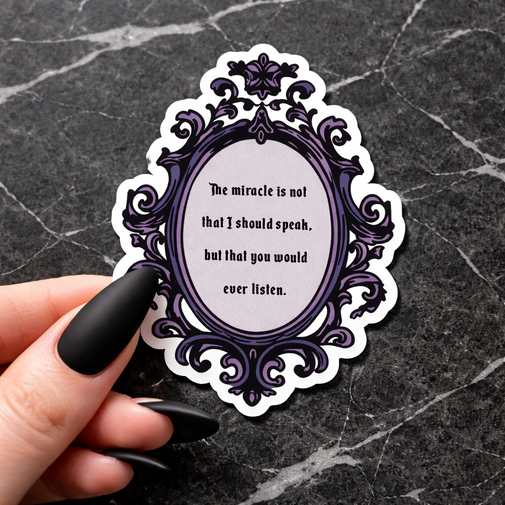 Frankenstein Quote Sticker Sugary Bliss