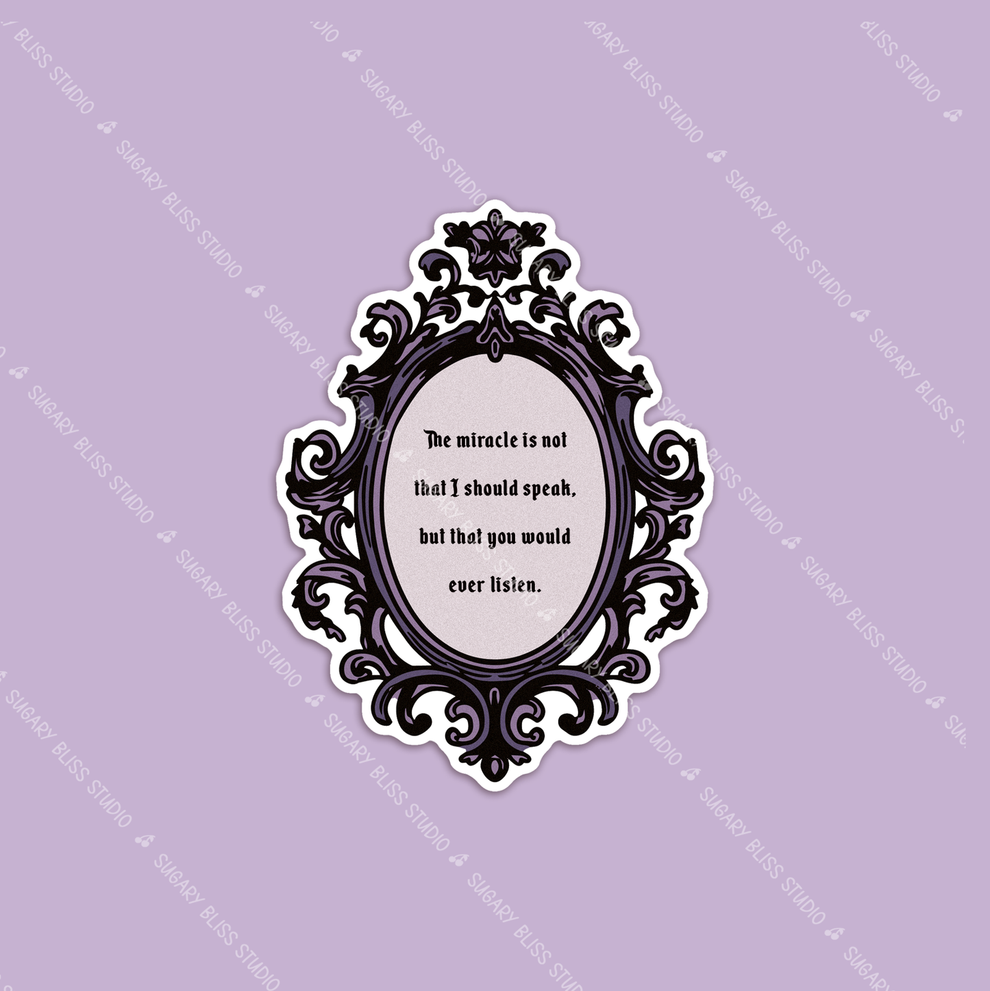 Frankenstein Quote Sticker Sugary Bliss