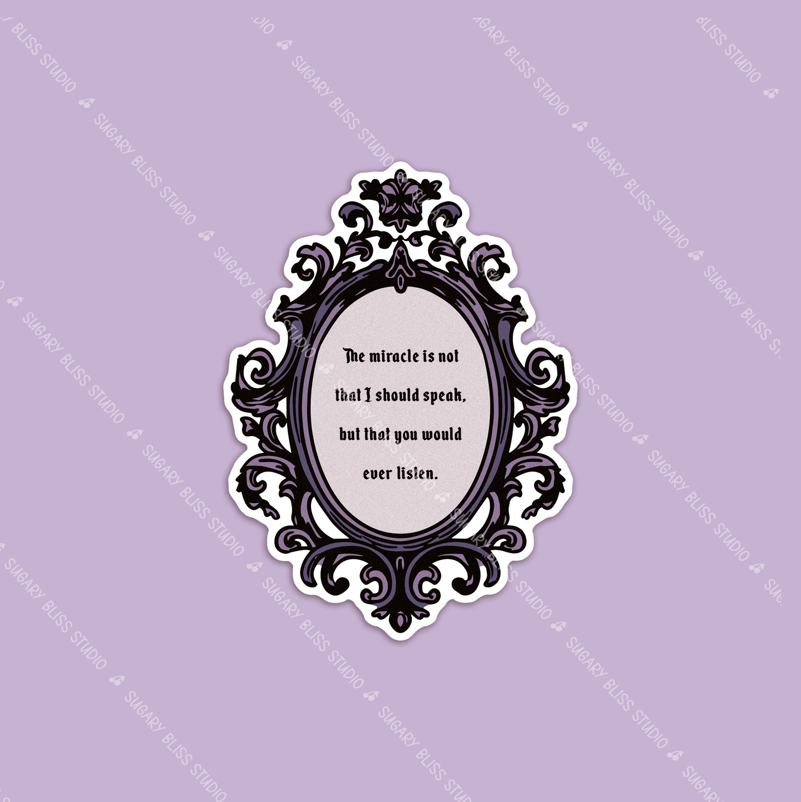 Frankenstein Quote Sticker Sugary Bliss