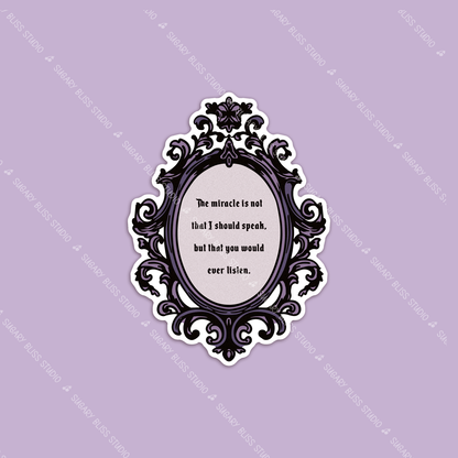Frankenstein Quote Sticker Sugary Bliss