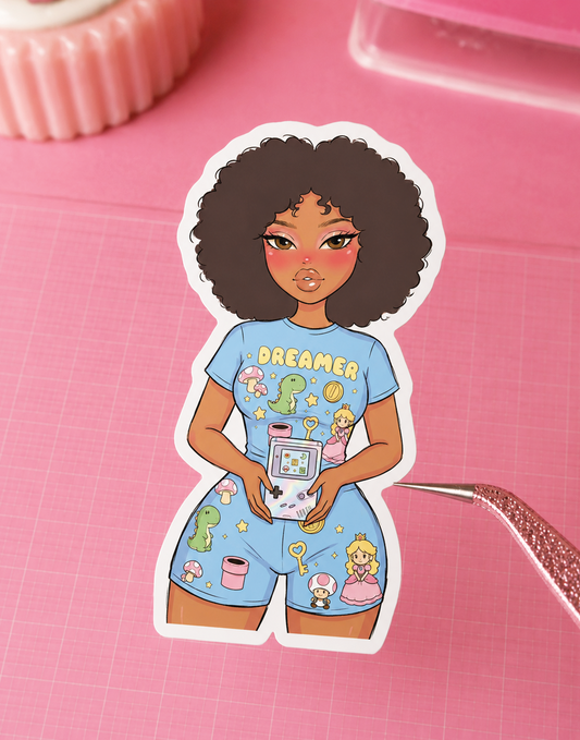 Gamer Cutie in Baby Blue