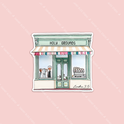 Sea Glass Café Sticker Sugary Bliss