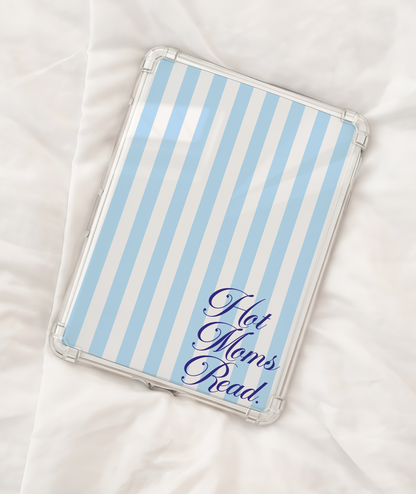 Hot Moms Read Kindle Insert Book Lover's Gift | Stripes Aesthetic