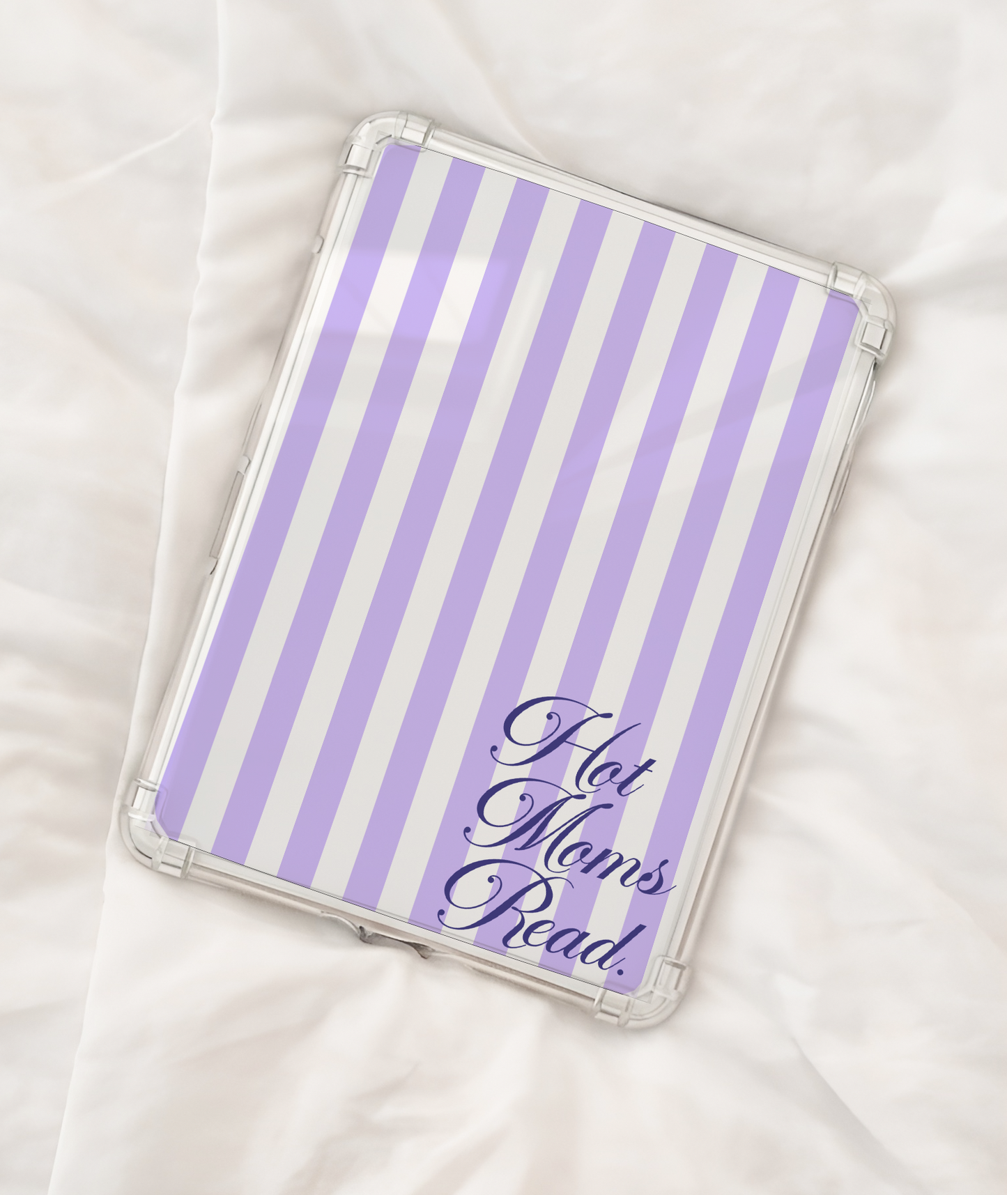 Hot Moms Read Kindle Insert Book Lover's Gift | Stripes Aesthetic