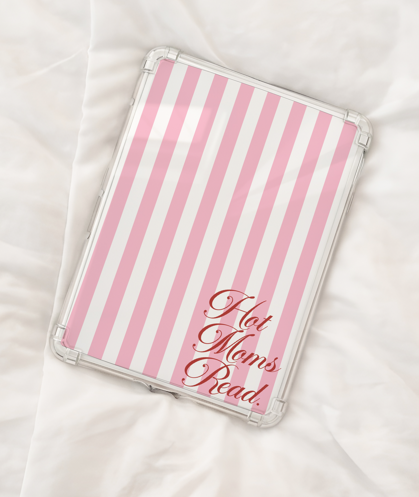 Hot Moms Read Kindle Insert Book Lover's Gift | Stripes Aesthetic