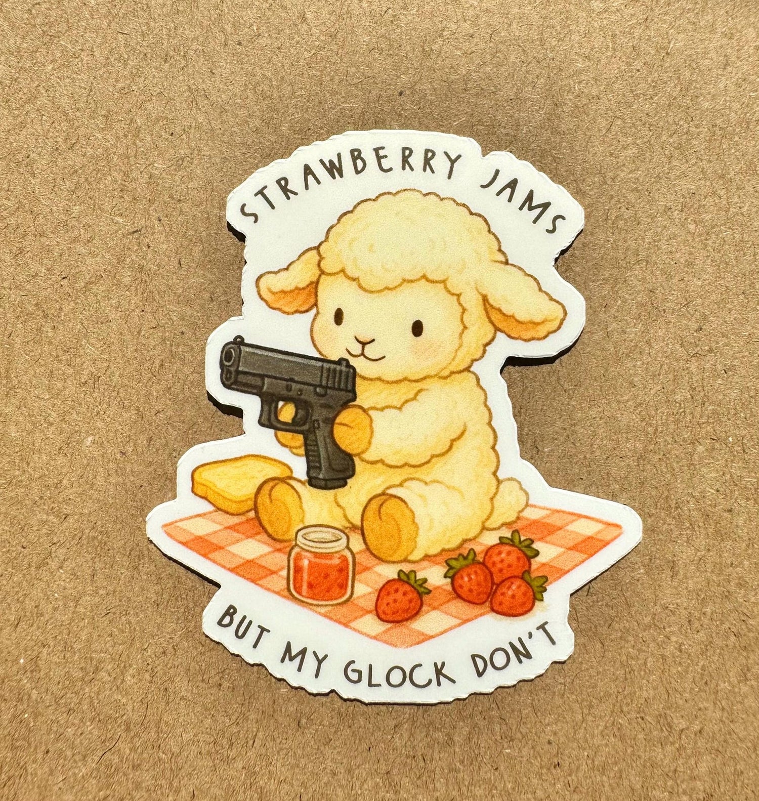 Sweet and Savage Lamb Sticker Sugary Bliss