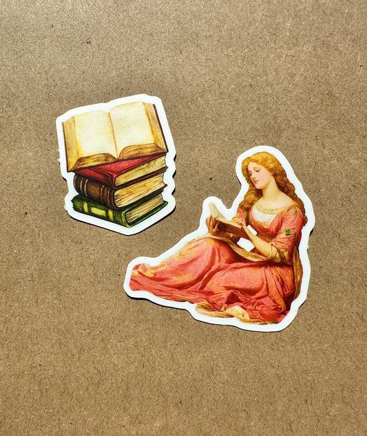 Read & Reverie Sticker Duo