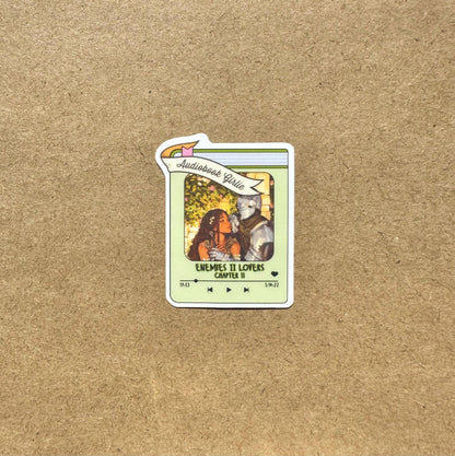 Bookworm Audiobook Sticker: Romance Fantasy Reader Gift Sugary Bliss